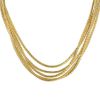 Flexible Vintage 1980's necklace in yellow gold - 00pp thumbnail