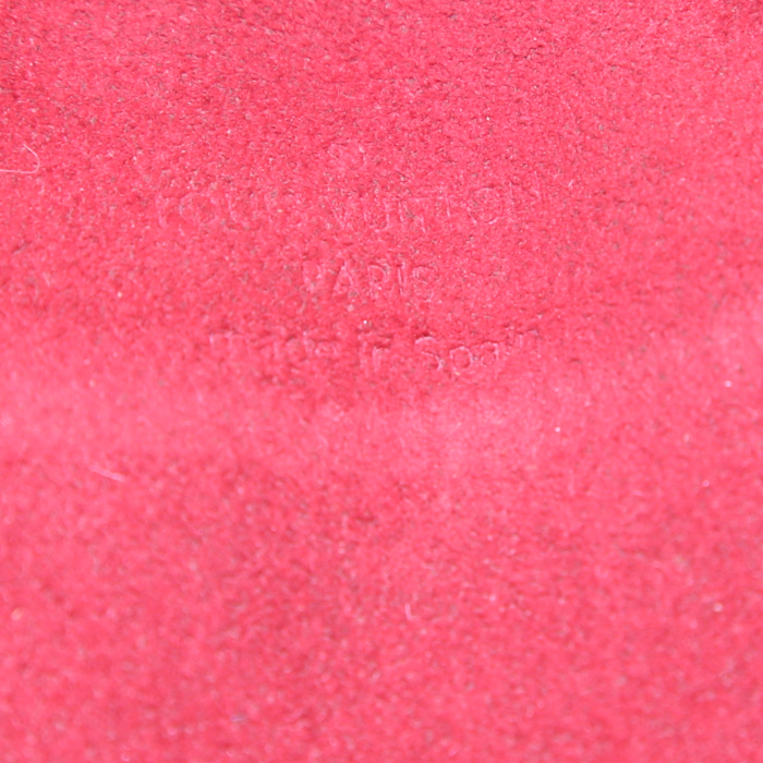 Borsa Louis Vuitton  Duomo in tela a scacchi ebana e pelle marrone - Detail D3