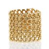 Vintage cuff bracelet in 14 carats yellow gold - 360 thumbnail