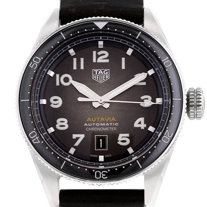 Tag Heuer Autavia Calibre 5 Chronometer Black Dial Steel Men's Watch  WBE5114.EB0173