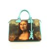 Louis Vuitton Speedy Limited Editions handbag in beige printed canvas and turquoise leather - 360 thumbnail