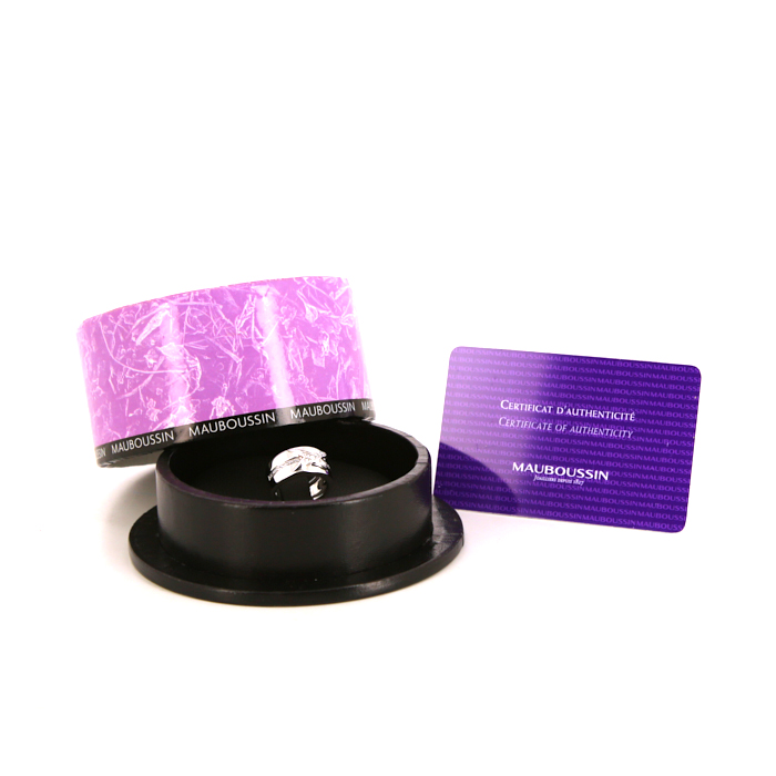 Sortija Mauboussin Etoile Divine en oro blanco y diamantes - Detail D2