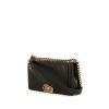 Chanel Boy shoulder bag in black smooth leather - 00pp thumbnail