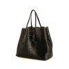 Alaia shopping bag in black leather - 00pp thumbnail