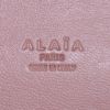 Alaia shopping bag in white leather - Detail D3 thumbnail