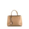 Fendi 2 Jours handbag in taupe leather - 360 thumbnail