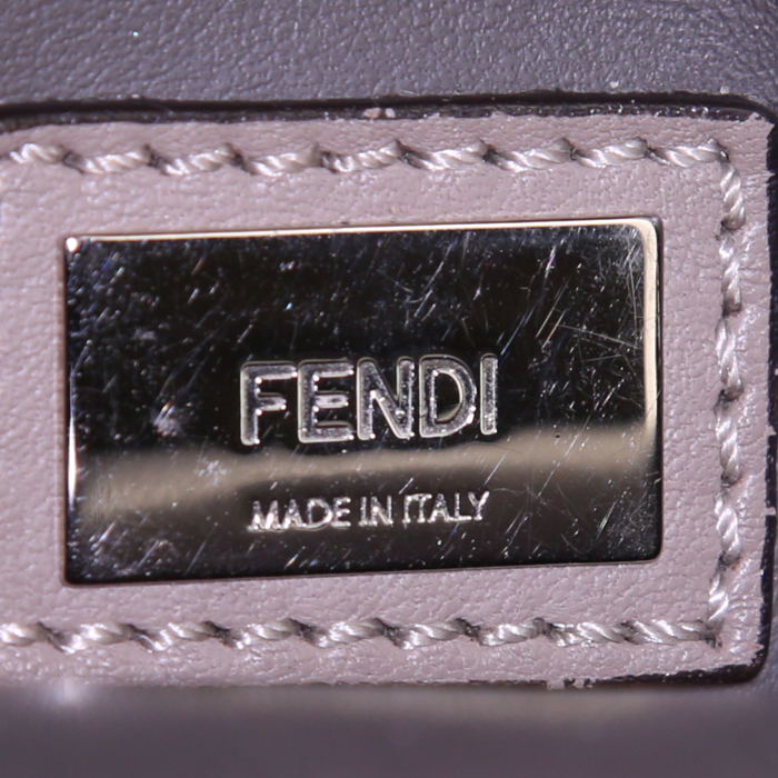 Borsa Fendi 2 Jours in pelle color talpa - Detail D4