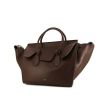 Celine Tie Bag handbag in plum smooth leather - 00pp thumbnail