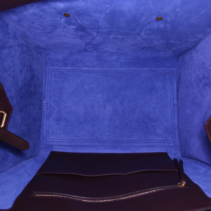 Borsa Celine Tie Bag in pelle liscia plum - Detail D2