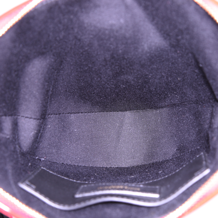 Pochette Saint Laurent Sac Coeur en cuir verni rouge - Detail D2