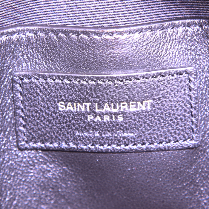 Pochette Saint Laurent Sac Coeur in pelle verniciata rossa - Detail D3