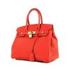 Hermes Birkin 30 cm handbag in red Geranium togo leather - 00pp thumbnail