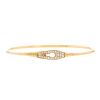 Opening Dinh Van Serrure bracelet in pink gold and diamonds - 00pp thumbnail