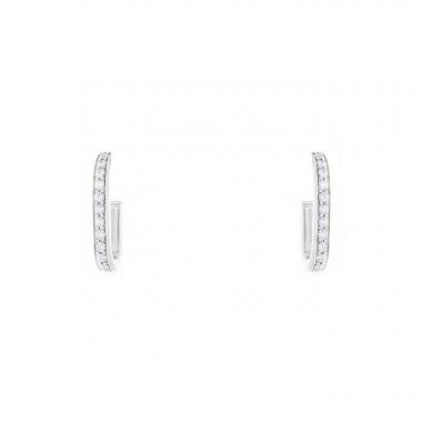 Paire de boucles d'oreilles Dinh Van Maillons en or blanc et diamants