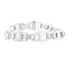 Bracelet Hermès "Maillon H" en argent et topazes blanches - 00pp thumbnail
