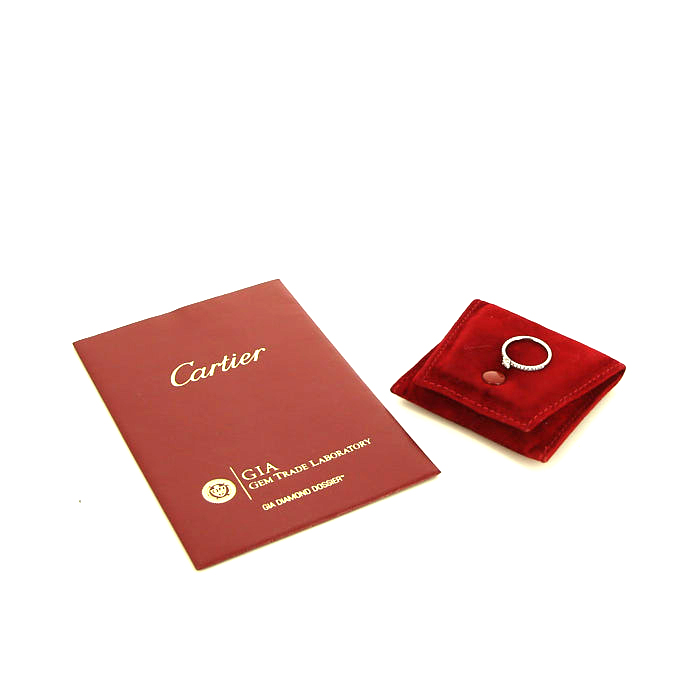 Sortija Cartier Etincelle en platino y diamantes - Detail D2