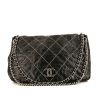Bolso bandolera Chanel Soft CC en cuero acolchado negro - 360 thumbnail