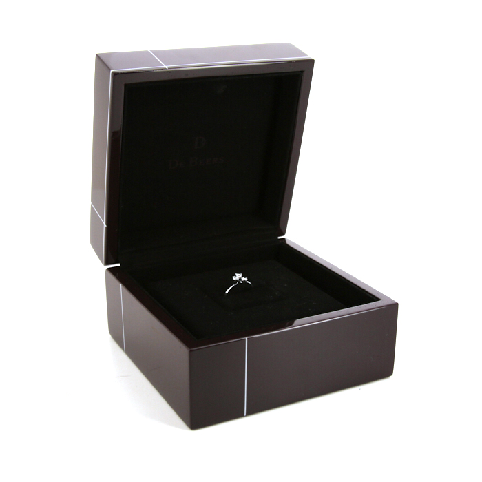 Bague De Beers Corsage en or blanc et diamants - Detail D2