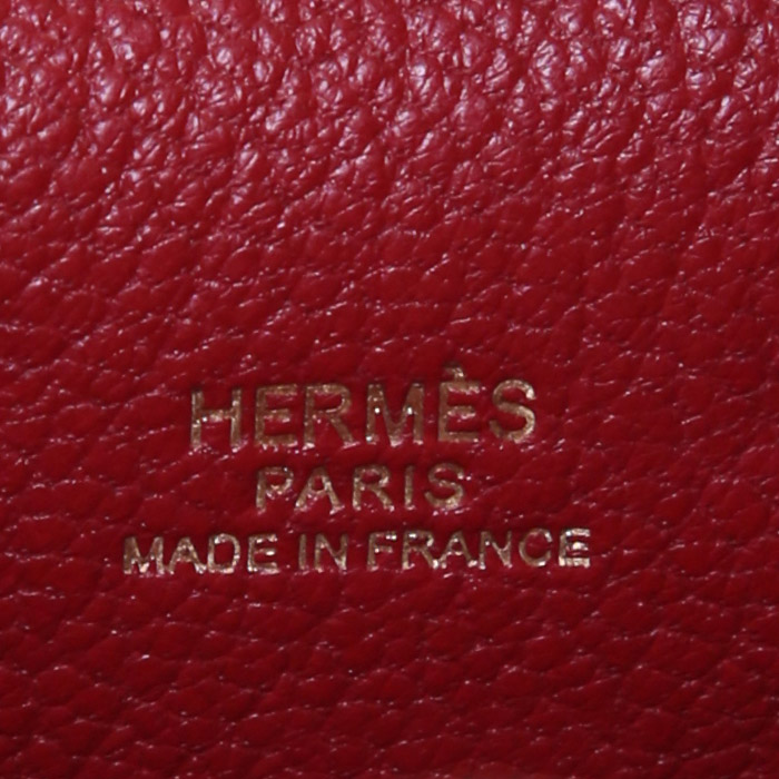 Bolso Hermès Kelly Twilly bag charm en cuero swift rosa y seda multicolor - Detail D2