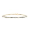 Tennis bracelet in 14 carats yellow gold and diamonds (about 4,50 cts.) - 00pp thumbnail