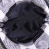 Bolso de mano Stella McCartney Falabella en lona negra y blanca - Detail D3 thumbnail