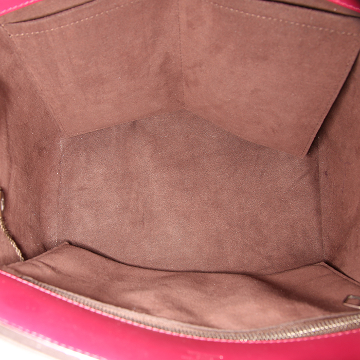 Sac à main Louis Vuitton Phenix en cuir épi rose-framboise - Detail D3