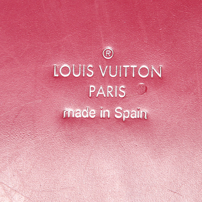 Bolso de mano Louis Vuitton Phenix en cuero Epi color frambuesa - Detail D4