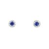 Earrings in 14k white gold, sapphires and diamonds - 00pp thumbnail