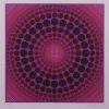 Victor Vasarely, "Koeroek" lithograph in colors on paper, signed and numbered, of 1983 - Detail D1 thumbnail