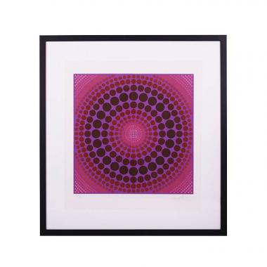 Victor Vasarely, "Koeroek" lithograph in colors on paper, signed and numbered, of 1983