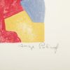 Serge Poliakoff, "Composition bleue rouge jaune verte, lithographie n°40", rare lithograph in colors on paper, artist proof from a limited series of 30 copies, signed and framed, of 1963 - Detail D2 thumbnail