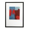 Serge Poliakoff, "Composition rouge et bleue, lithographie 68", en couleurs sur papier, signée, numérotée et encadrée, de 1968 - 00pp thumbnail