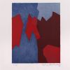 Serge Poliakoff, "Composition rouge et bleue, lithographie 68", lithograph in colors on paper, signed, numbered, of 1968 - Detail D1 thumbnail