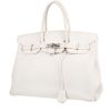 Hermes Birkin 35 cm handbag in white epsom leather - 00pp thumbnail