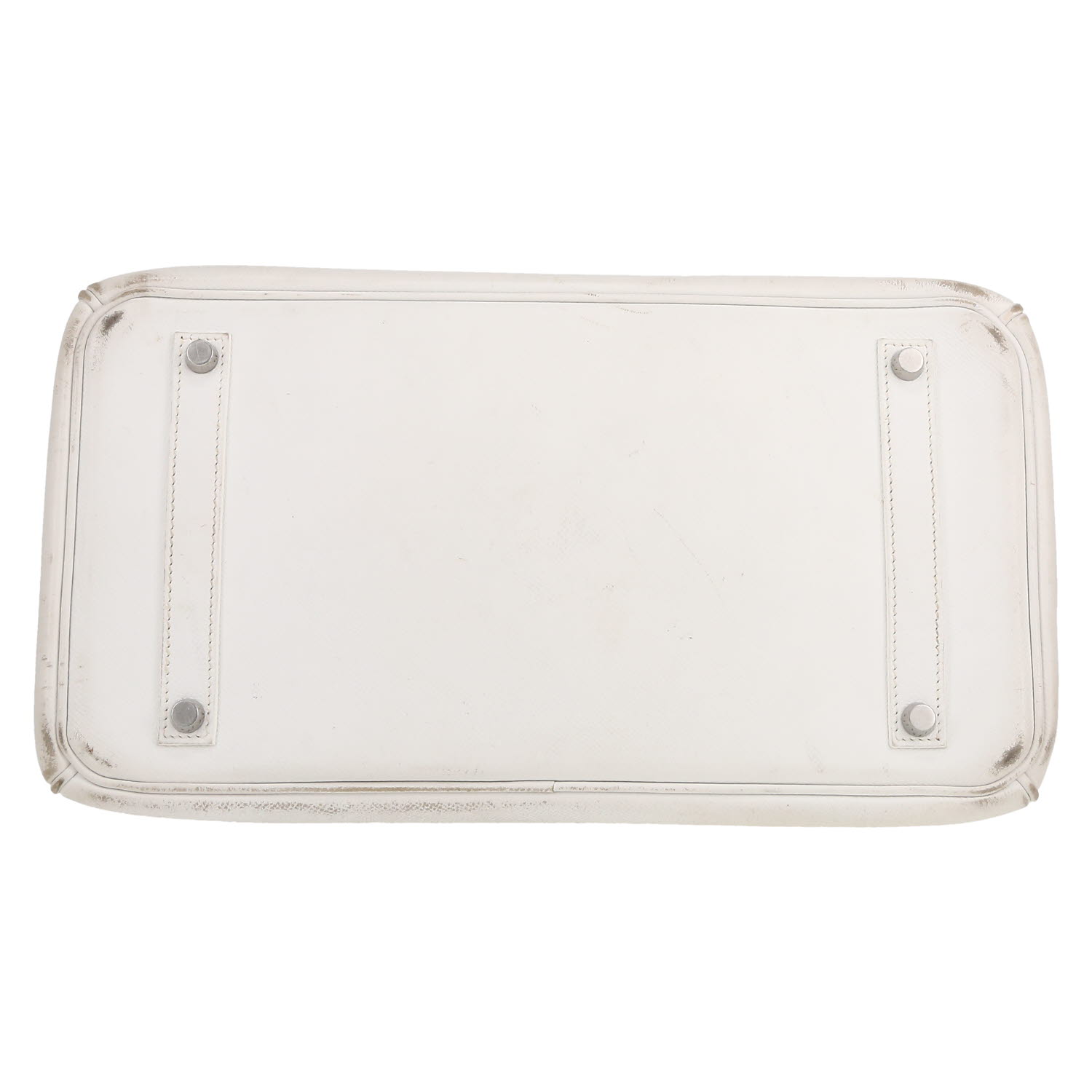 Hermes Birkin 35 cm handbag in white epsom leather - Detail D1