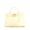 Hermes Kelly 35 cm handbag in white Swift leather - 360 thumbnail