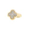 Van Cleef & Arpels Pure Alhambra ring in yellow gold and diamonds - 00pp thumbnail