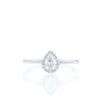 Atelier Collector Square solitaire ring in white gold and diamonds - 360 thumbnail