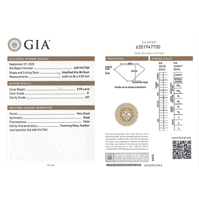 Atelier Collector Square small earrings in white gold and kit cut diamonds (0,59 ct. and 0,53 ct.) - Detail D2