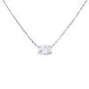 Necklace in white gold and diamond (1,01 carat) - 00pp thumbnail