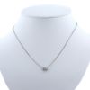 Collar  en oro blanco y diamante (1,01 carat) - 360 thumbnail