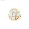 Cartier Pasha Grille ring in yellow gold and mother of pearl - 00pp thumbnail