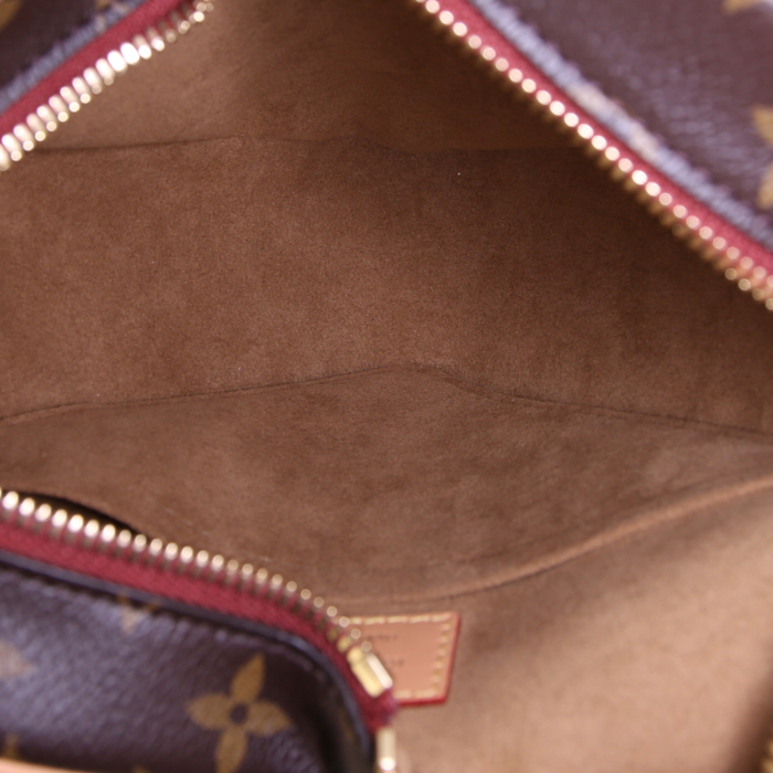 Borsa a tracolla Louis Vuitton Game On Coeur in tela monogram marrone e pelle naturale - Detail D2
