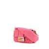 Fendi Baguette handbag in pink terry fabric - 00pp thumbnail