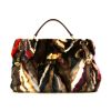 Miu Miu shoulder bag in multicolor furr and brown leather - 360 thumbnail