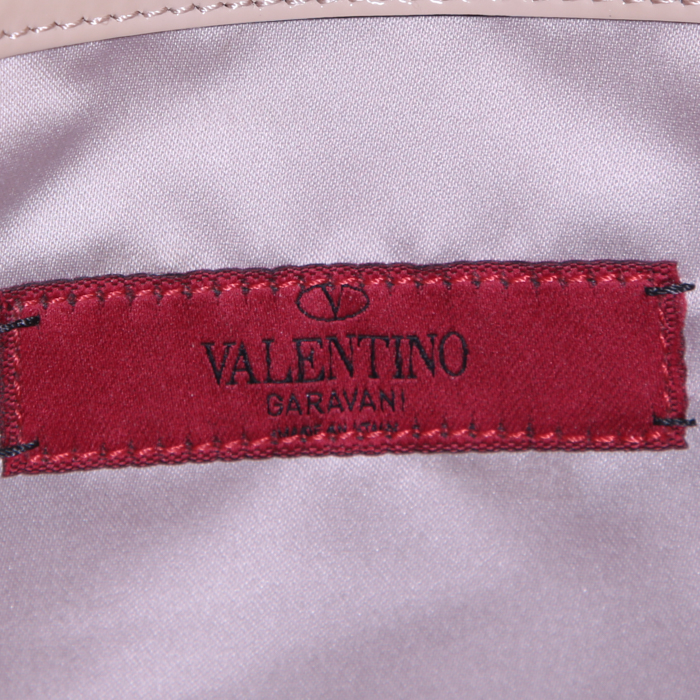 Valentino Garavani handbag in beige braided canvas - Detail D3