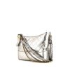 Chanel Gabrielle  medium model shoulder bag in silver quilted leather - 00pp thumbnail