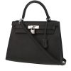 Hermès Kelly 28 cm handbag in black epsom leather - 00pp thumbnail