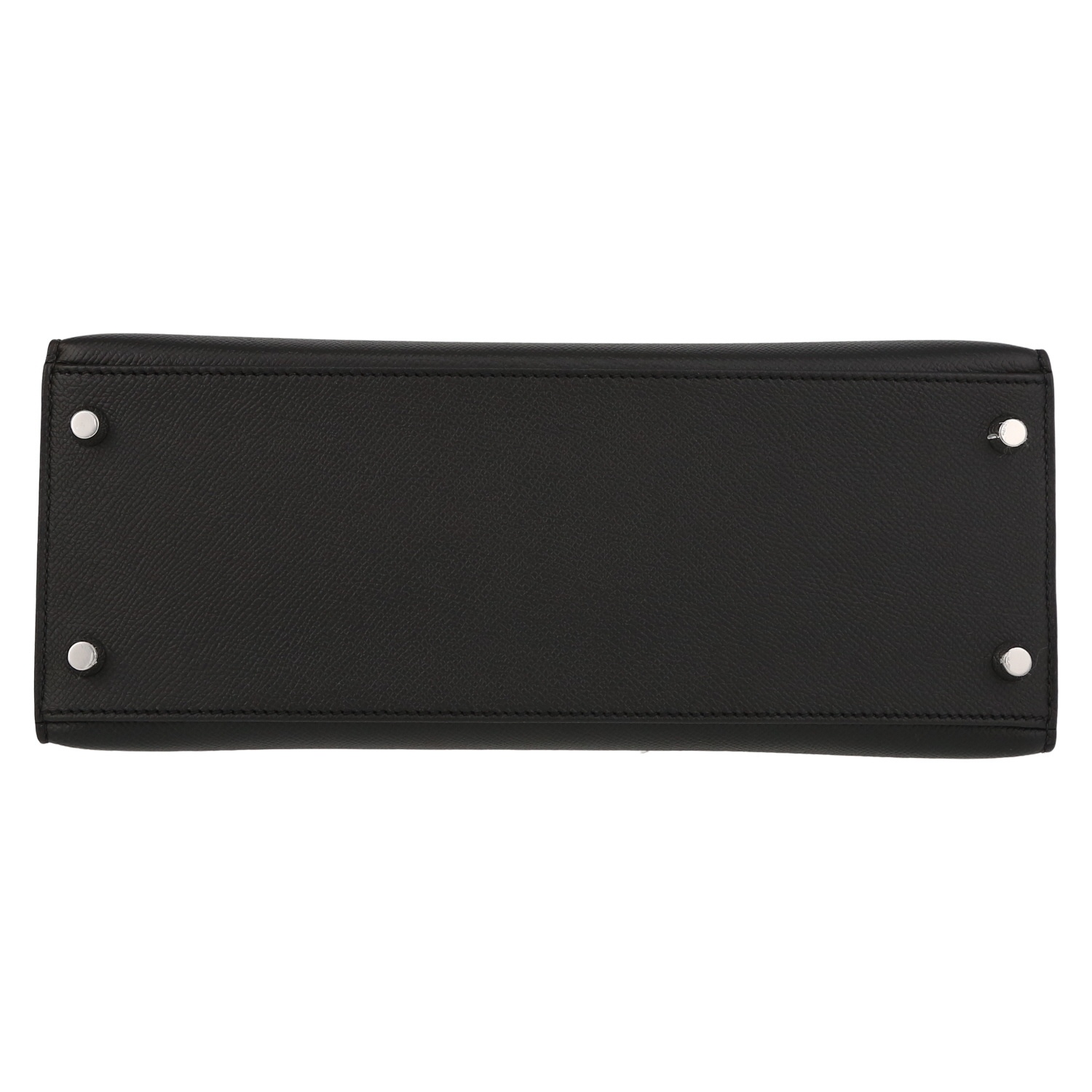 Hermès Kelly 28 cm handbag in black epsom leather - Detail D1