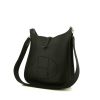 Hermes Evelyne small model shoulder bag in black leather taurillon clémence - 00pp thumbnail